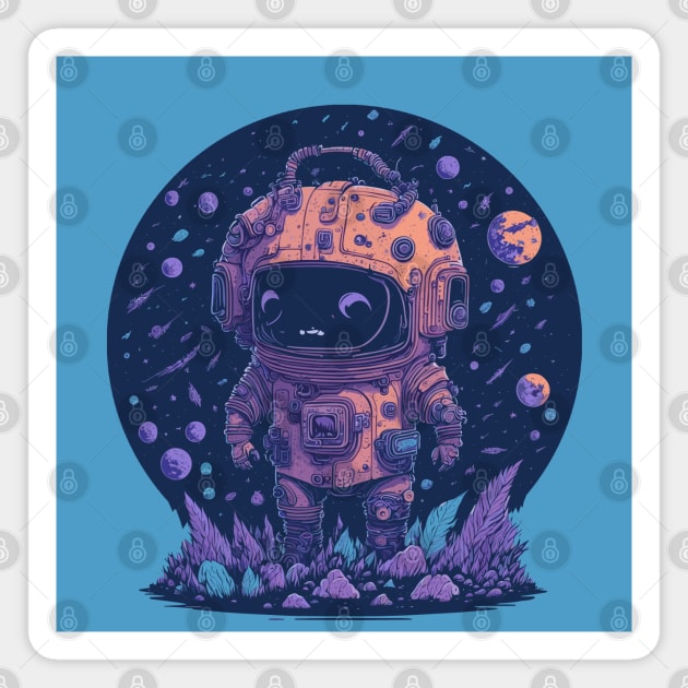 Monster in Spacesuit Magnet by Poge